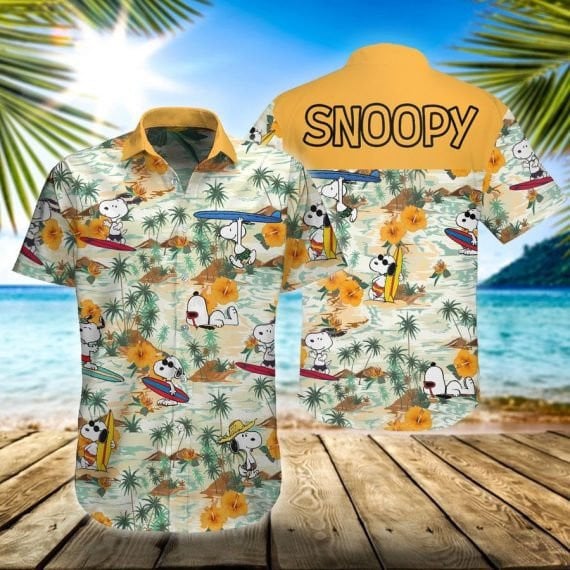 Spoopy The Peanuts,spoopy Summer Hawaii 2k272 Fan Gift Hawaiian Graphic Print Short Sleeve Hawaiian Casual Shirt 325