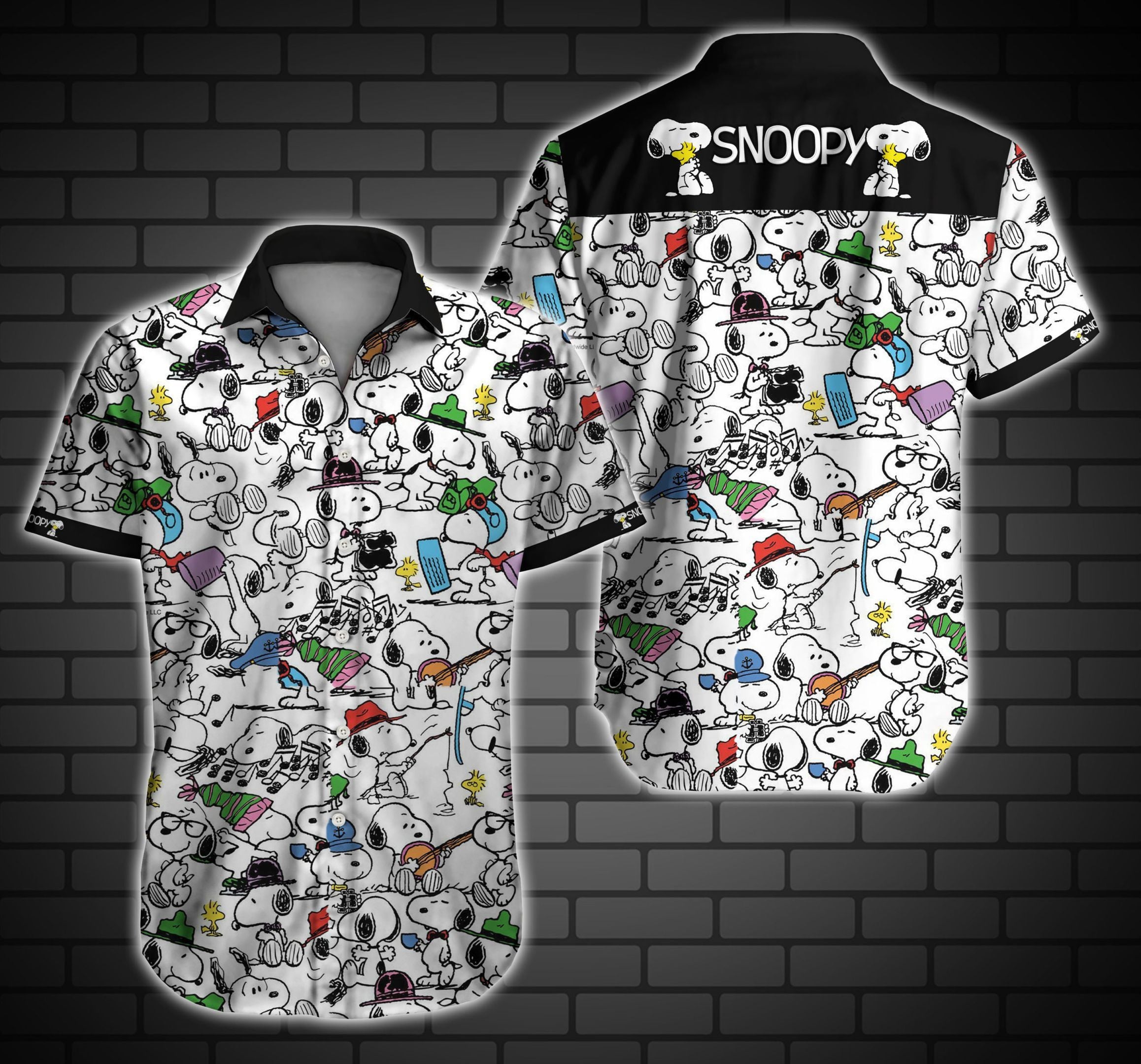 Snoopy Hawaii Shirt Hawaiian Shorts Beach Short Sleeve