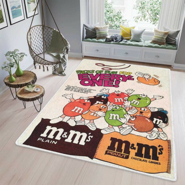 M M's Peanuts Chocolate Candies 2 Fan Gift, M M's Pack Of Fun For Everyone Rug Home Decor Floor Decor 2072