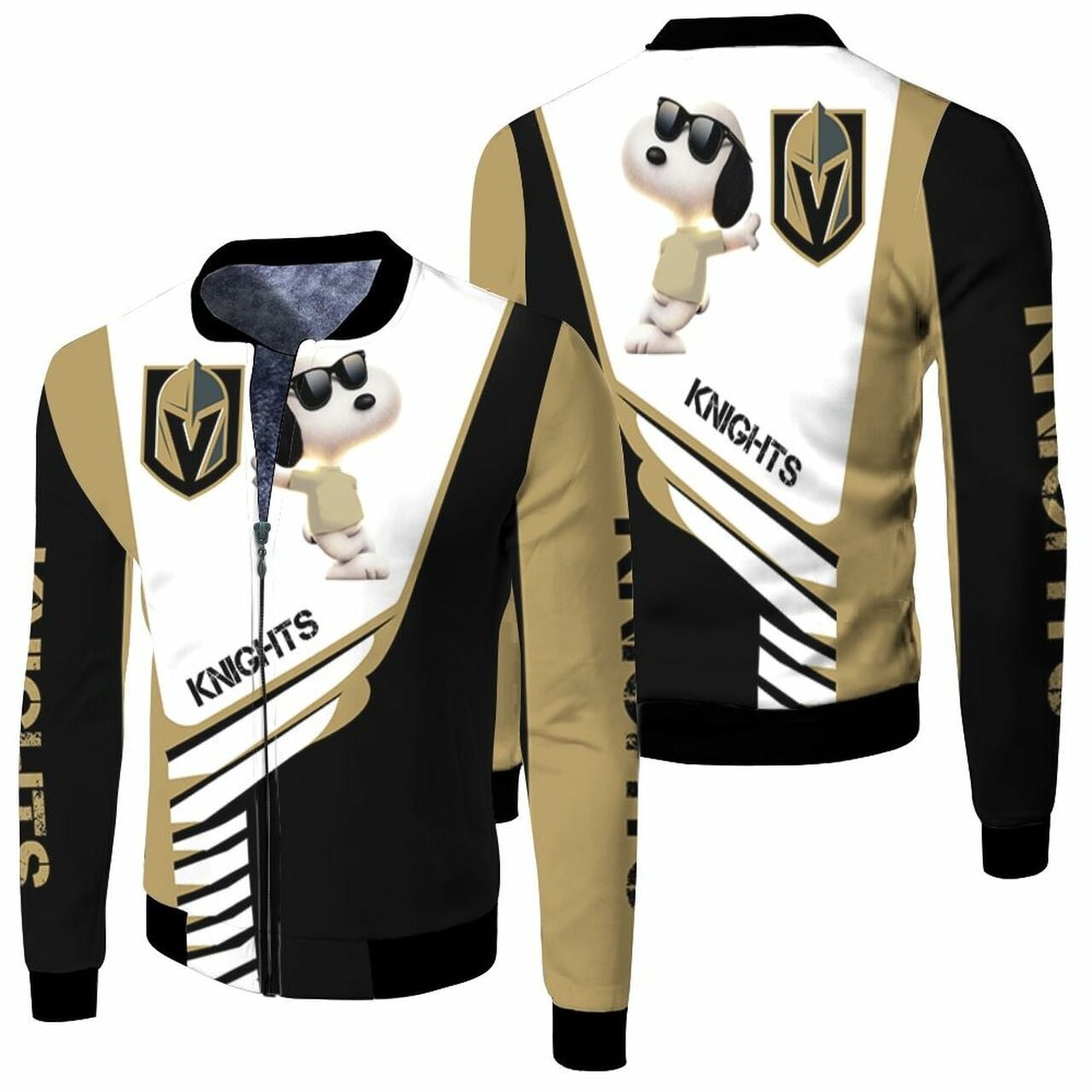 NHL Vegas Golden Knights Snoopy For Fans Bomber Jacket