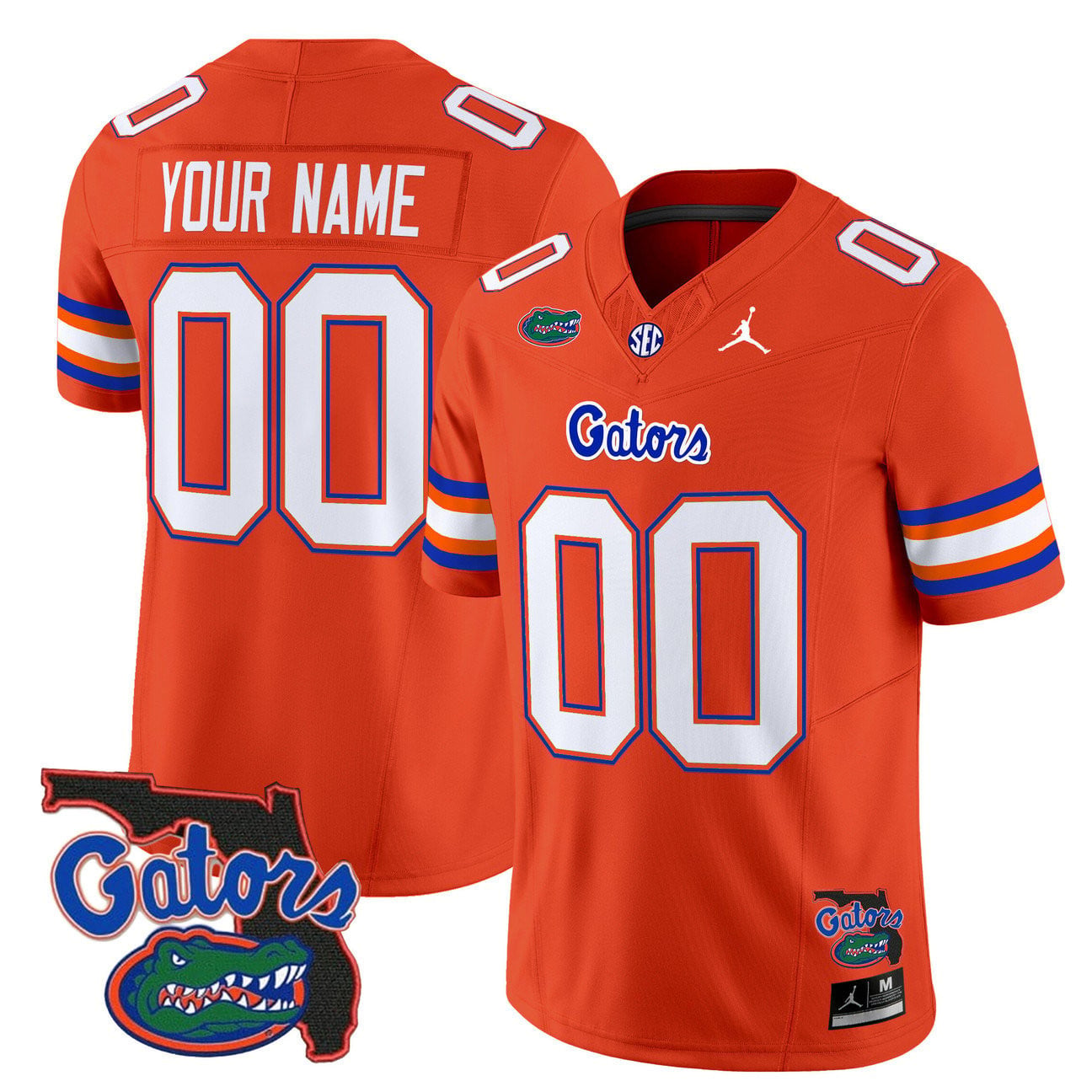 Florida Gators 2025 Florida Patch Vapor Limited Custom Jersey - All Stitched