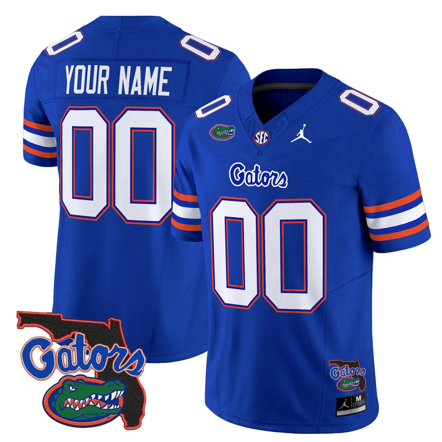 Florida Gators 2025 Florida Patch Vapor Limited Custom Jersey - All Stitched