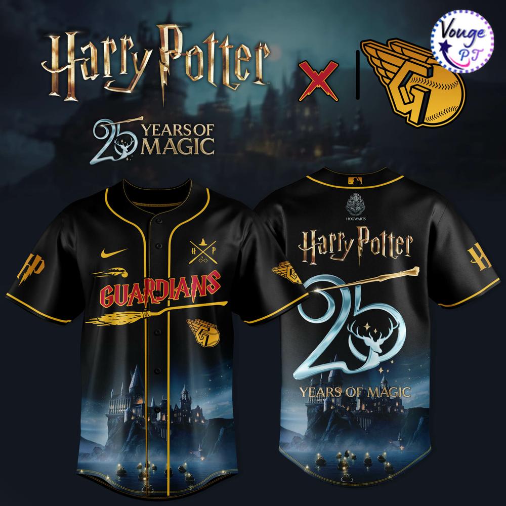 Cleveland Guardians x Harry Potter – 25 Years of Magic Baseball Jersey 