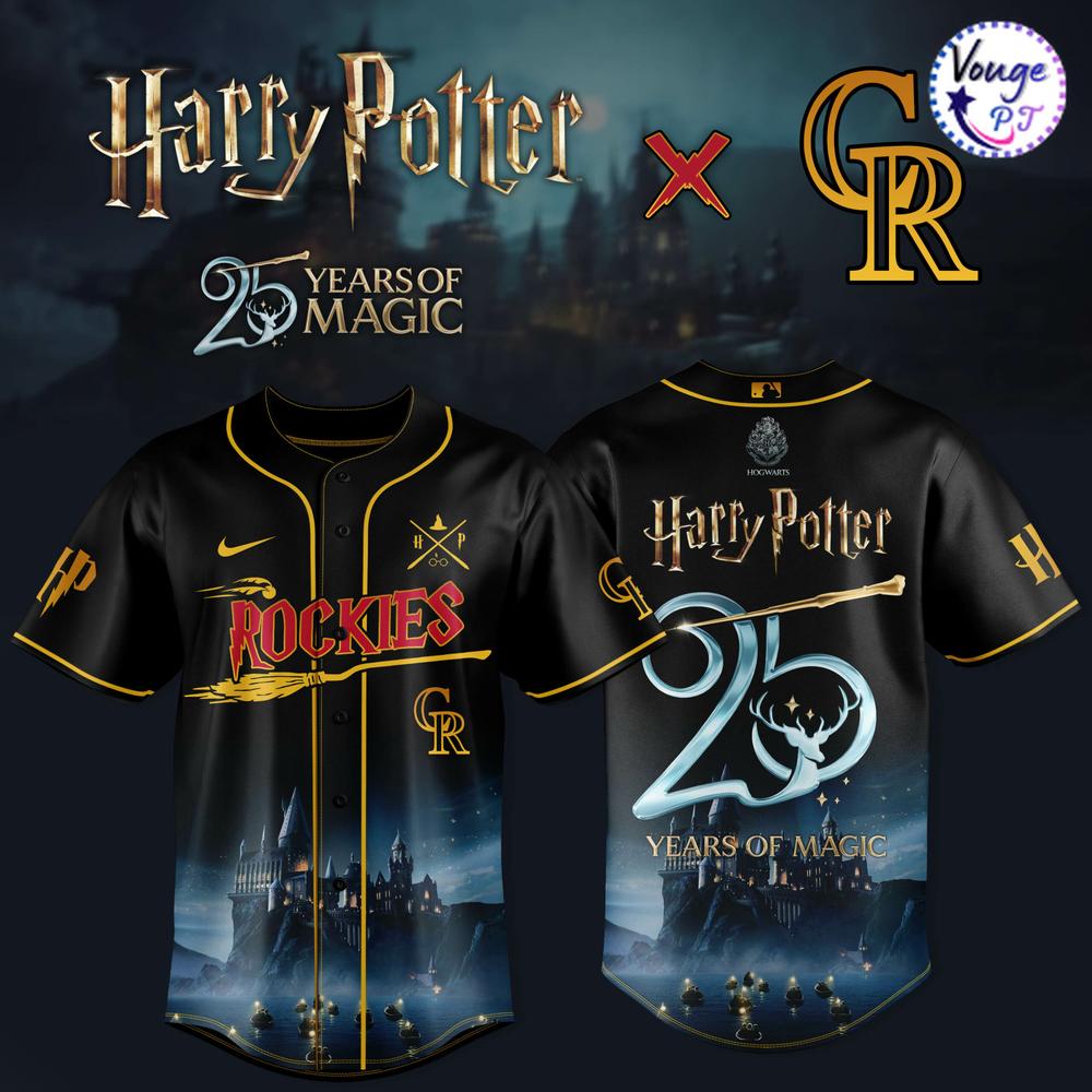 Colorado Rockies x Harry Potter – 25 Years of Magic Baseball Jersey 