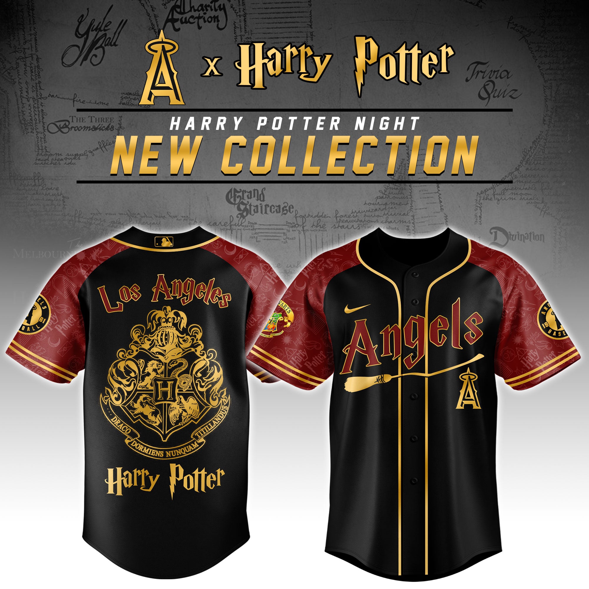 Los Angeles Angels x Harry Potter Night Baseball Jersey 