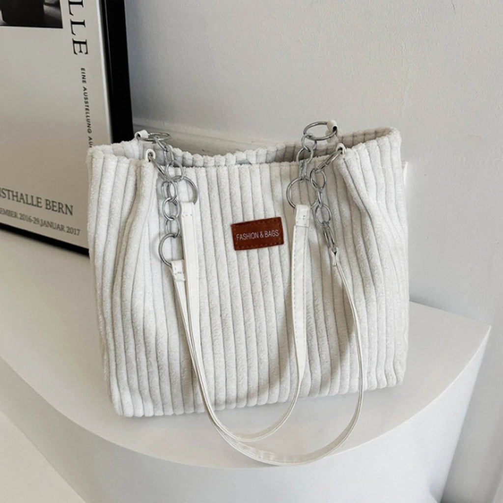 Simple solid color velvet bag women's bag high texture chain shoulder underarm bag