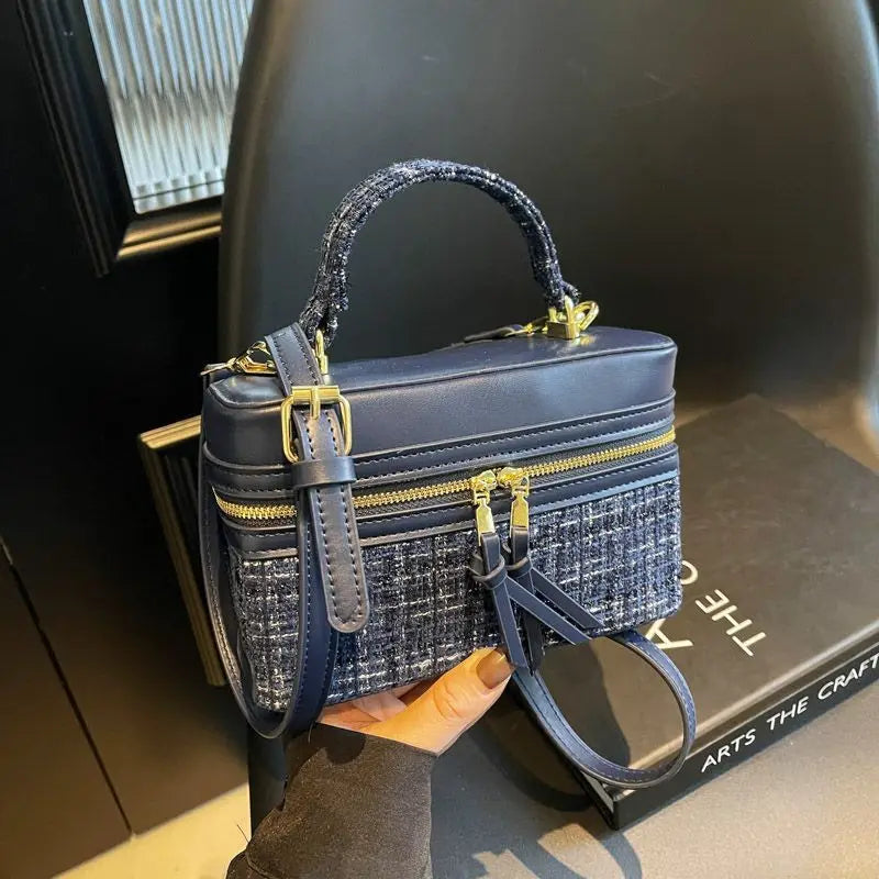 New Spring Summer Fashionable Handbag – Lightweight Portable Square Box Crossbody Bag for Stylish Daily Use