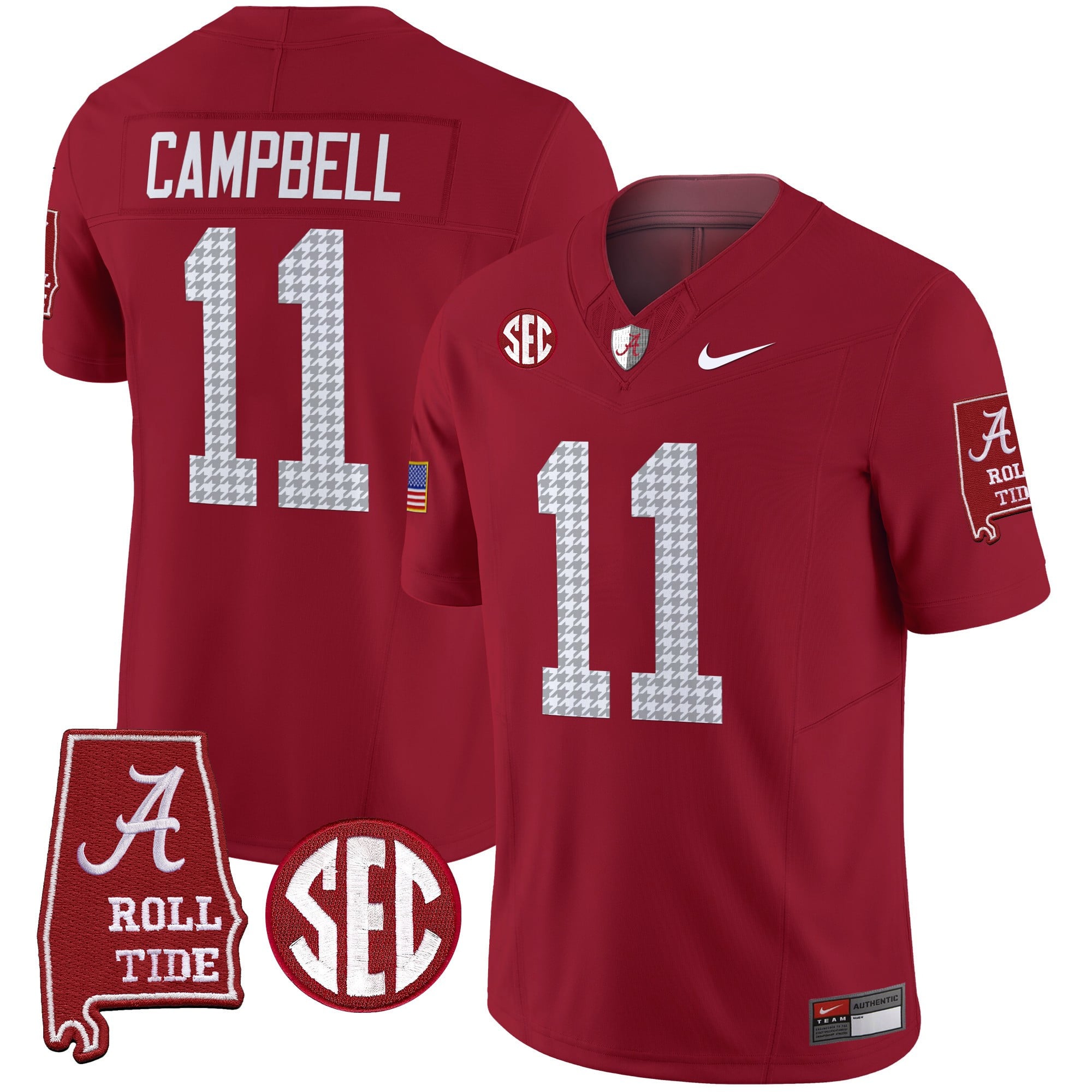Men's Alabama Crimson Tide Pro Combat Vapor Limited Jersey - All Stitched