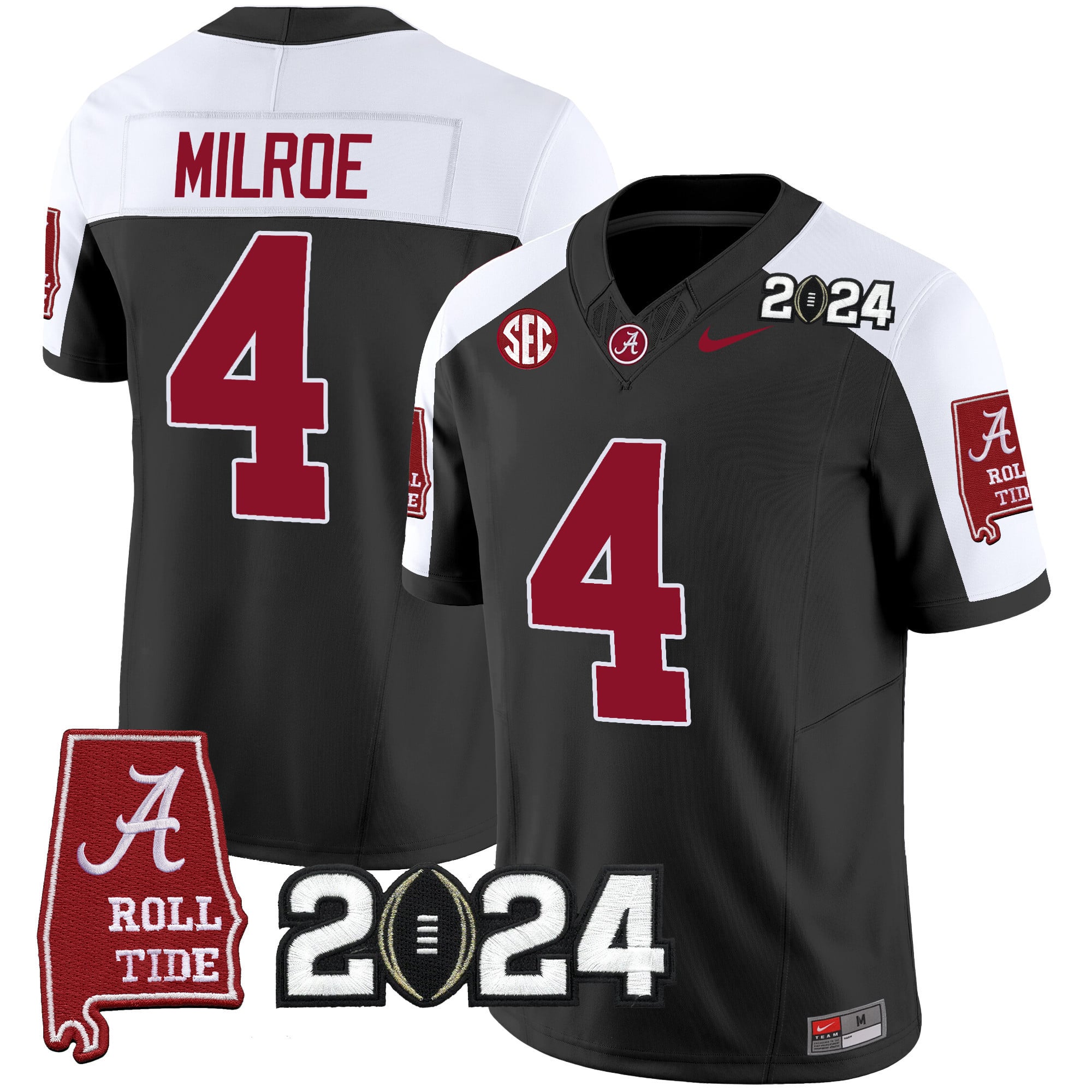 Men's Alabama Crimson Tide 2024 Vapor Limited Jersey - All Stitched
