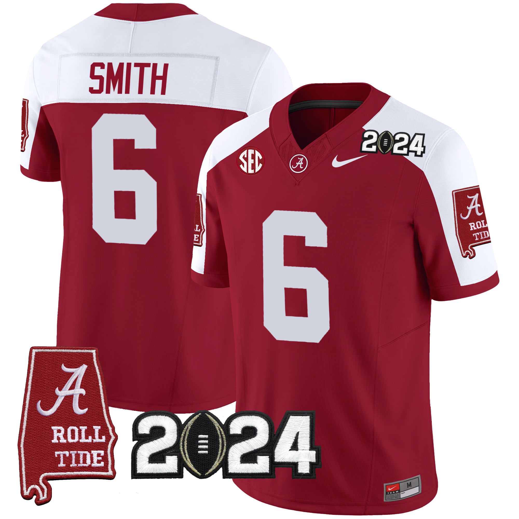 Men's Alabama Crimson Tide 2024 Vapor Limited Jersey - All Stitched