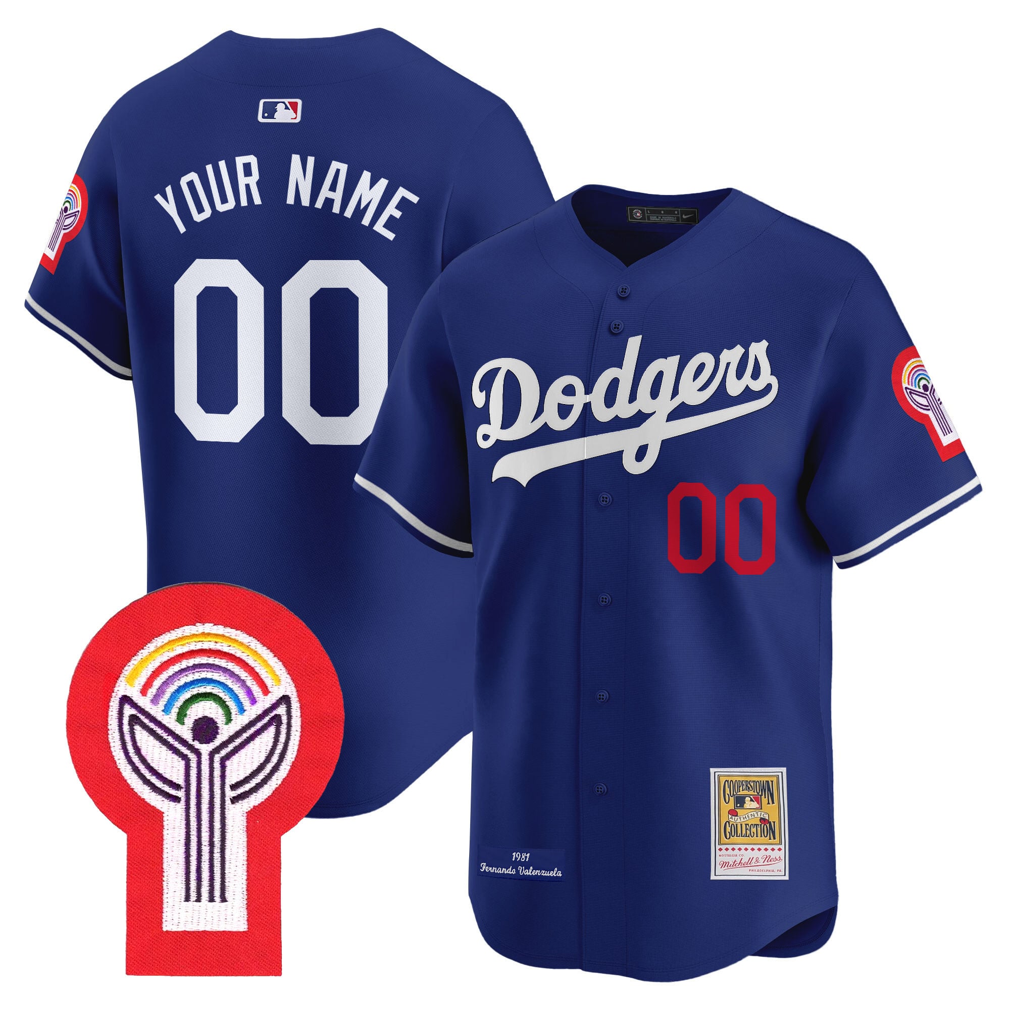 Dodgers 1981 Cooperstown Custom Jersey - All Stitched