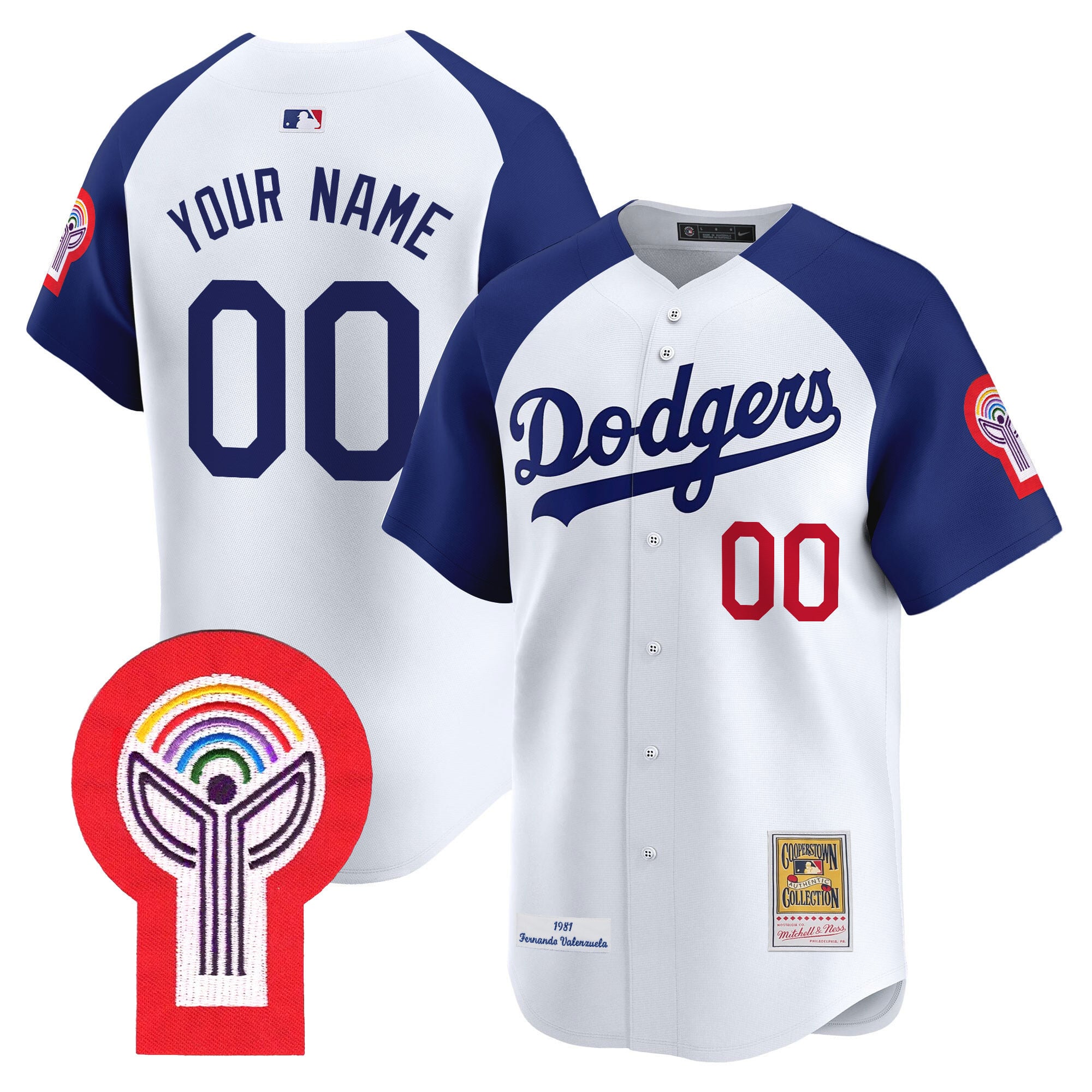 Dodgers 1981 Cooperstown Custom Jersey - All Stitched