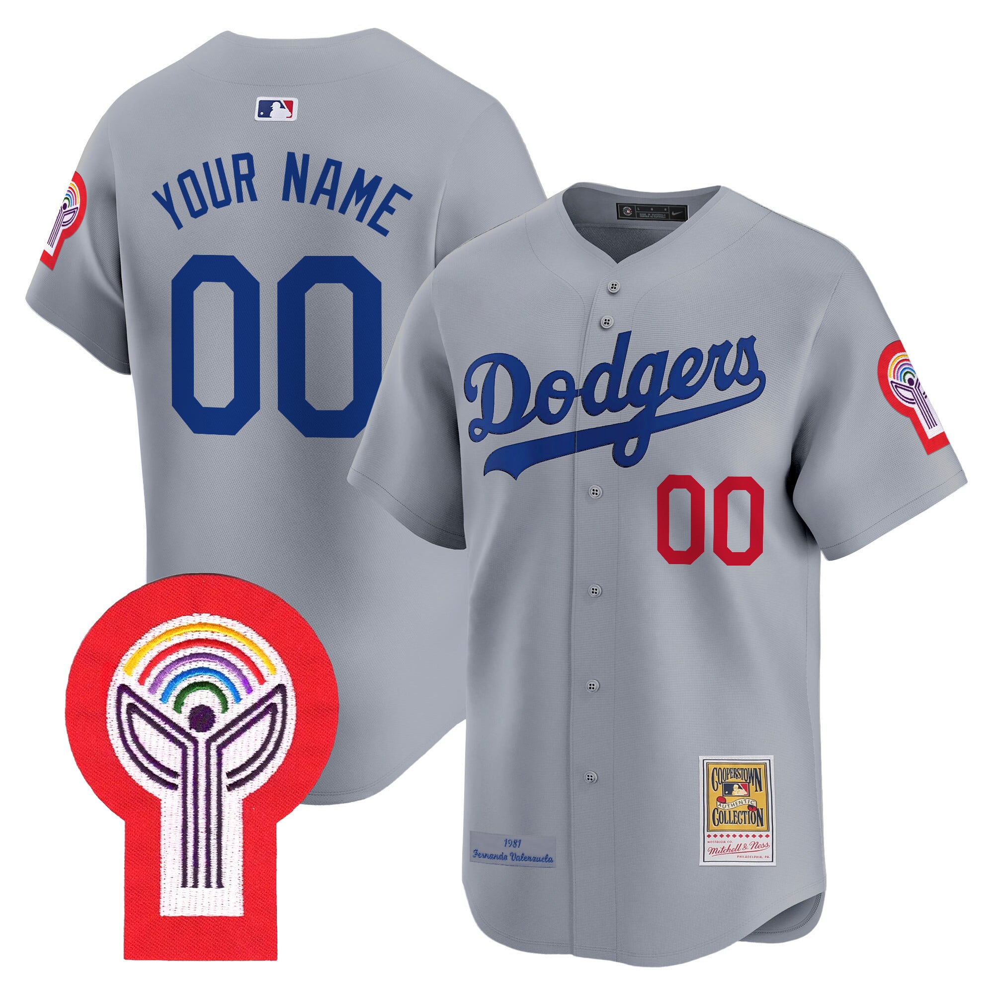 Dodgers 1981 Cooperstown Custom Jersey - All Stitched