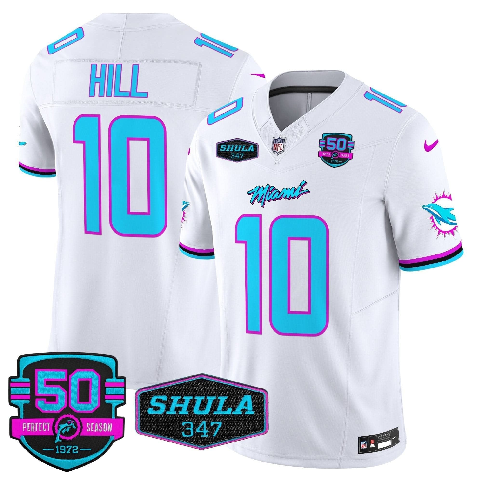 Dolphins "Miami Vice" Vapor Limited Jersey V4 - All Stitched